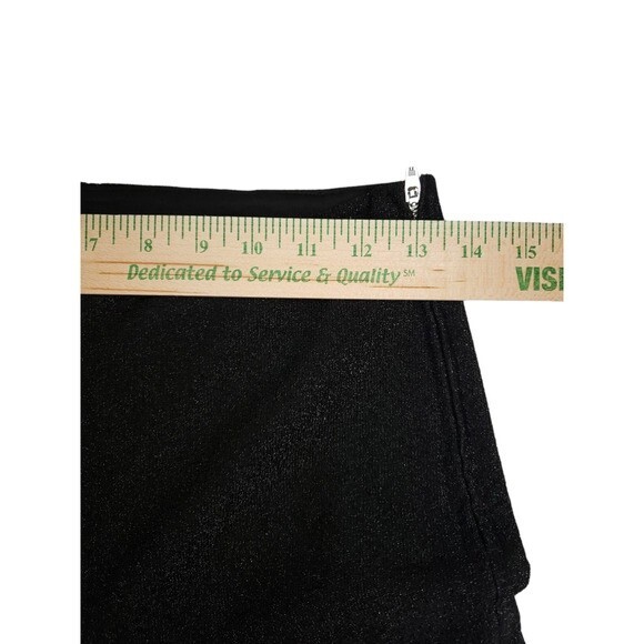 NWOT Divided by H&M Black Shimmer Pants Stretch Pants - Size 10 - Picture 6 of 10